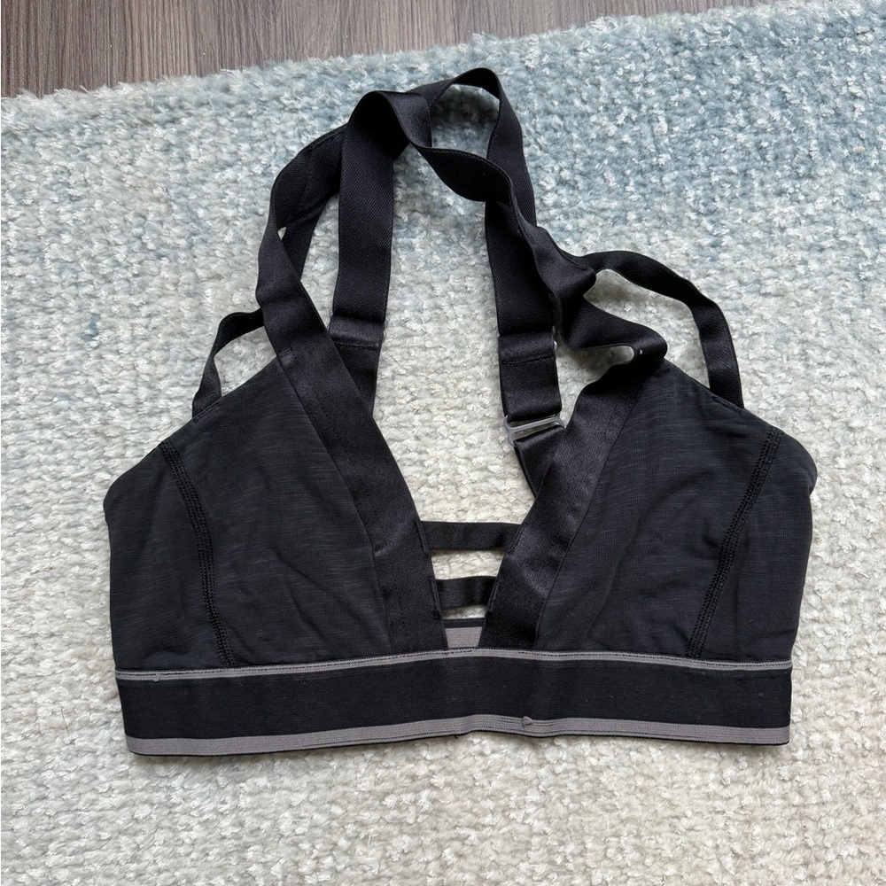 Lululemon Black Strappy Women's sports bra